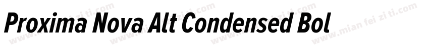 Proxima Nova Alt Condensed Bold字体转换